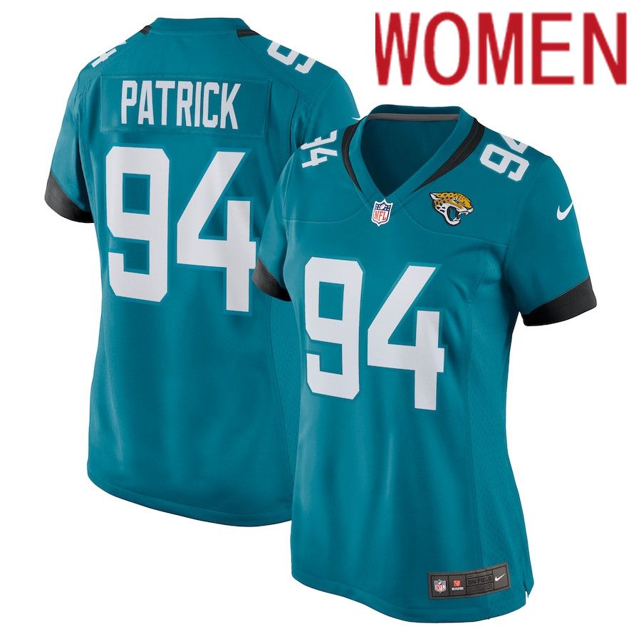 Women Jacksonville Jaguars #94 Aaron Patrick Nike Green Nike Game NFL Jersey
